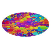 Lebhafter Farbsplitter Schneidebrett (Ecke)