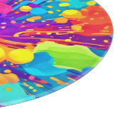 Lebhafter Farbsplitter Schneidebrett (Ecke)