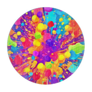 Lebhafter Farbsplitter Schneidebrett