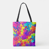 Lebhafter Farbsplitter Tasche (Rückseite)