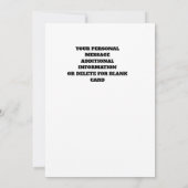 Lebhafter Farbtanz in Abstrakten menschlichen Figu Einladung (Rückseite)