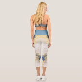 Lebhafter Farbyoga Capri Leggings (Rückseite)