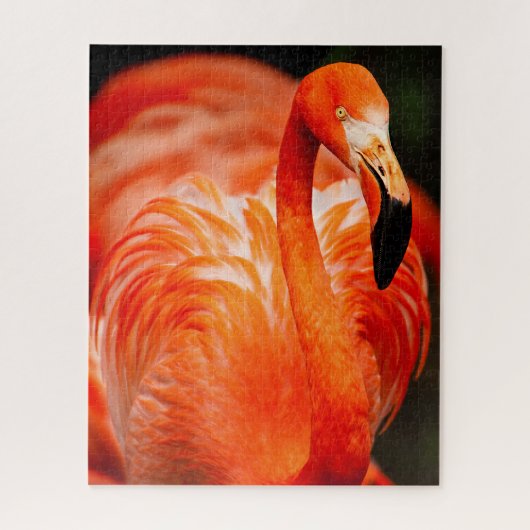 Lebhafter Flamingo Wildlife Bird Puzzle (Vertikal)