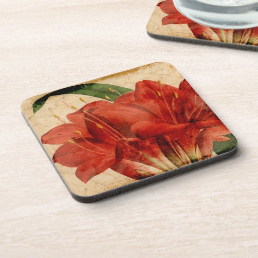 Lebhafter Flor VIII Getränkeuntersetzer (Linke Seite)