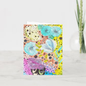 Lebhafter, floraler Muttertag Karte (Rückseite)