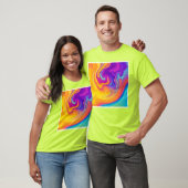 Lebhafter Fluss flüssiger Kunst T-Shirt (Unisex)
