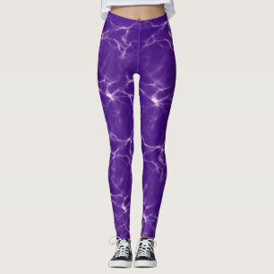 Lebhafter, fröhlicher Spaß - Lila Blitztraining Leggings