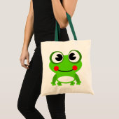 Lebhafter Frosch Tragetasche (Vorderseite (Produkt))