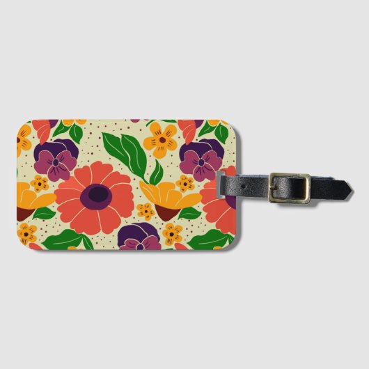 Lebhafter Garten Gepäckanhänger (Vorderseite (Horizontal))