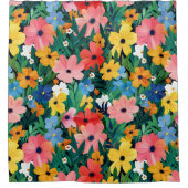 Lebhafter Gartenduschvorhang Duschvorhang (Vorderseite)