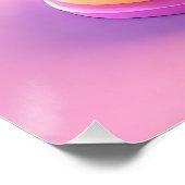 Lebhafter Geburtstagskuchen mit Kerze Poster (Ecke)