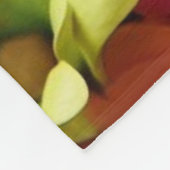 Lebhafter gefärbter Frosch mit Blume, strahlende F Fleecedecke (Ecke)
