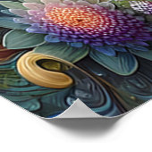 Lebhafter, gefederter Kondor, der sich in der Zwei Poster (Ecke)