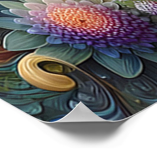 Lebhafter, gefederter Kondor, der sich in der Zwei Poster (Ecke)