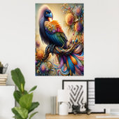 Lebhafter, gefederter Kondor, der sich in der Zwei Poster (Heimbüro)