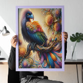 Lebhafter, gefederter Kondor, der sich in der Zwei Poster