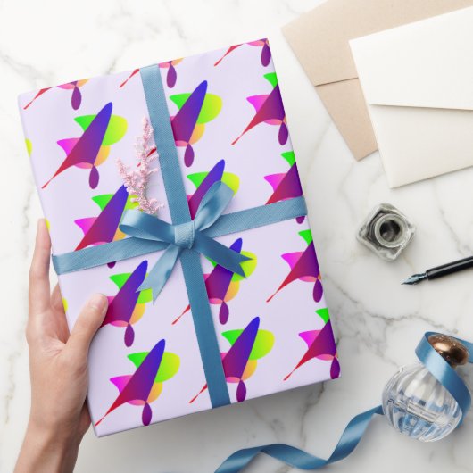 Lebhafter geometrischer Burst Geschenkpapier (Schenken)