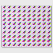 Lebhafter geometrischer Burst Geschenkpapier (Flach)