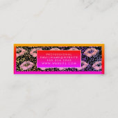 Lebhafter Glamour Glitzer Kisses und Speck Mini Visitenkarte (Rückseite)