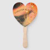 Lebhafter Gold-Handfan Fächer (Rückseite)