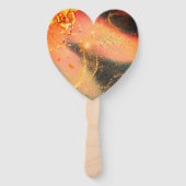 Lebhafter Gold-Handfan Fächer (Vorderseite)