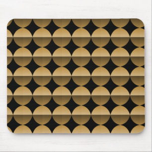 Lebhafter Gold Retro Flair Mousepad