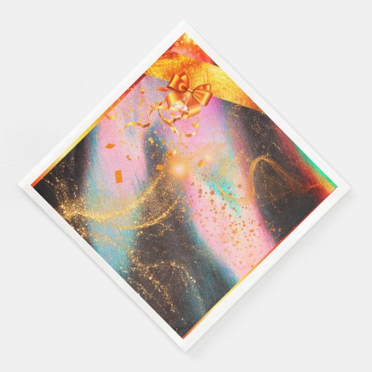 Lebhafter Goldbow Serviette (Ecke)