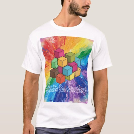 Lebhafter grafischer T - Shirt, T-Shirt für farben (Vorderseite)