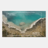 Lebhafter Grand Prismatic Yellowstone Rechteckiger Aufkleber (Vorderseite)