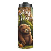 Lebhafter Grumpy Bear Tumbler Thermosbecher (Vorderseite)