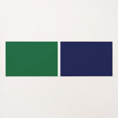 Lebhafter, grün verbannter Navy-Forest-Farbblock Yogamatte (Rückseite (Horizontal))