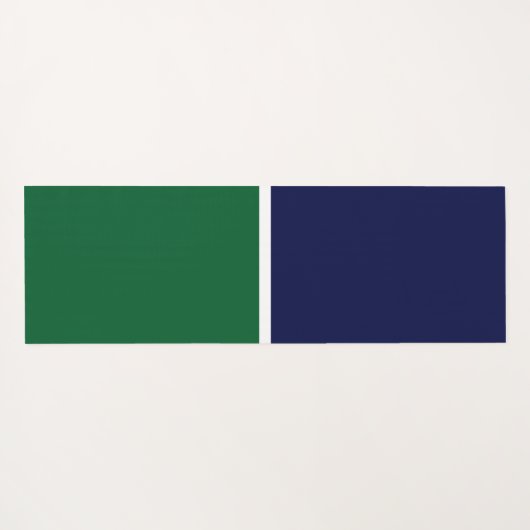 Lebhafter, grün verbannter Navy-Forest-Farbblock Yogamatte (Rückseite (Horizontal))