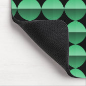 Lebhafter grüner Retro-Flair Mousepad (Ecke)