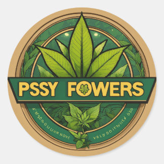 Lebhafter grüner Vinyl-Sticker Runder Aufkleber