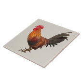 Lebhafter Hahn Fliese (Seite)