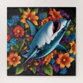 Lebhafter Hai: Ein Abstraktes Rätsel Puzzle (Horizontal)