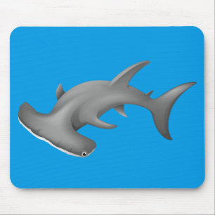 Lebhafter Hammerhai-Haifisch Mousepad