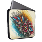 Lebhafter handgezeichneter Power Laptopschutzhülle (Vorne Rechts)