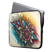 Lebhafter handgezeichneter Power Laptopschutzhülle (Vorderseite Links)