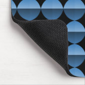 Lebhafter hellblauer Retro-Flair Mousepad (Ecke)