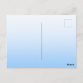 Lebhafter heller, blühender digitaler Fantasiegart Postkarte (Rückseite)