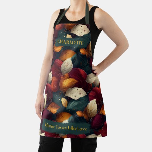 Lebhafter Herbst belebt Schürze mit Individuelle N (InSitu)