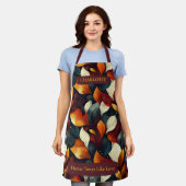 Lebhafter Herbst belebt Schürze mit Individuelle N (Getragen)