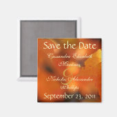 Lebhafter Herbst Save the Date Hochzeitsmagnet Magnet (Vorderseite/Rückseite)