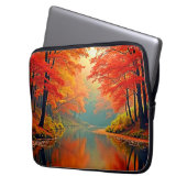 Lebhafter Herbstwald Laptopschutzhülle (Vorderseite Links)