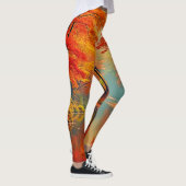 Lebhafter Herbstwald Leggings (Rechts)