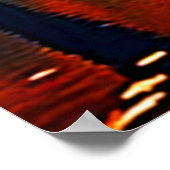 Lebhafter Herbstwald Poster (Ecke)