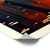 Lebhafter Herbstwald Poster (Ecke)