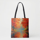 Lebhafter Herbstwald Tasche (Vorderseite)