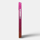 Lebhafter Hintergrund für Rosa und Glitterie Case-Mate iPhone Hülle (Rückseite / Links)